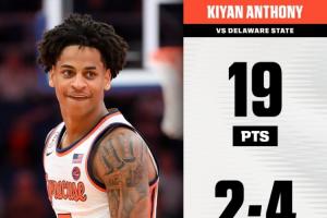 虎父无犬子~甜瓜儿子大学第一次先发出场 11中8砍19分3板4助0失误