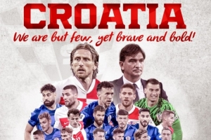 克罗地亚国家队晒海报庆祝晋级：创造了克罗地亚足球又一重要成就